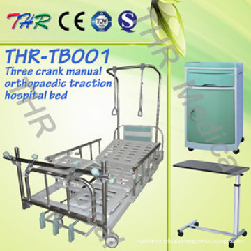 Hospital Cama de tração ortopédica manual de 3 manivelas (THR-TB001)